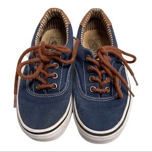 VANS,Off The Wall, Men’s Size 4, Women’s Size 5.5, Blue & Tan, tie